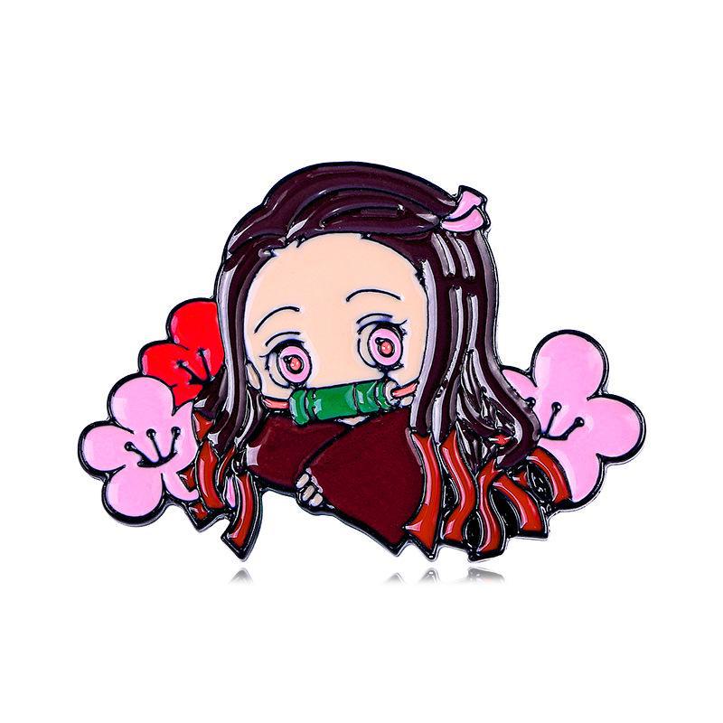 Demon Slayer Anime Character Brooch Trendy Badge Accessory