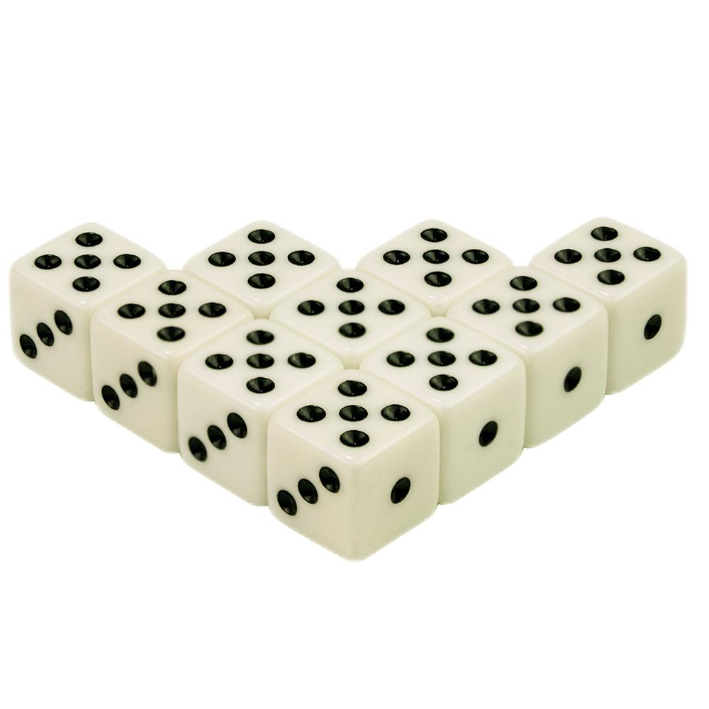 

10 шт. стандартные пластиковые 12 мм игровые белые игральные кости новые игрушки для отдыха на природе, 9 цветов