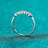 Smyoue GRA 2mm Full Moissanite Ring for Women Lab Created Diamond S925  Silver Plated 18k Wedding Jewelry Wholesale
