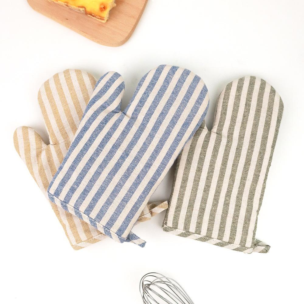 Dicke Küchen-Hitzebeständige Handschuhe Rutschfest Langlebig Zum Backen Mikrowelle Hitzebeständig Sicher Kochen