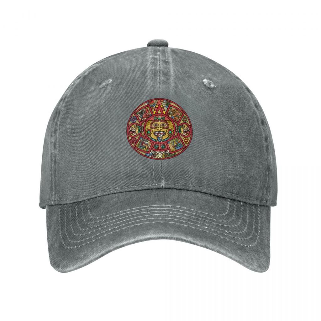 The Aztec Sun Stone Baseball Cap Sun Hat For Children Visor Dad Hat Vintage Unisexs Baseball Womens