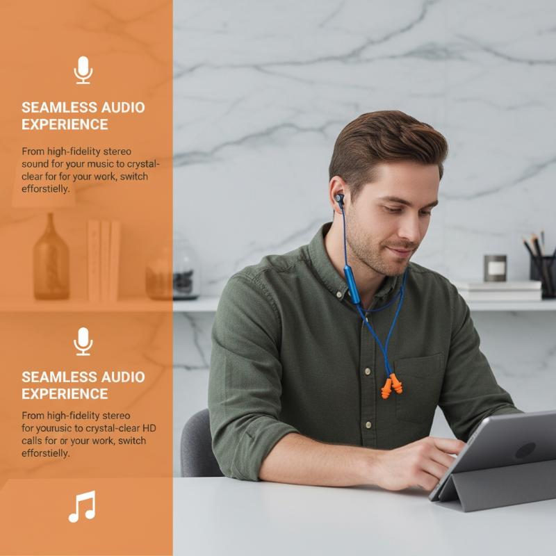 35dB Noise Reduction Bluetooth Ear Plugs Headset with Hearing Protection for Roadwork and Machine Operation