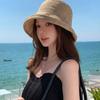 Wide Brim Women Fisherman Hat Rolled Edge Basin Hat Casual Bucket Hat  Girl