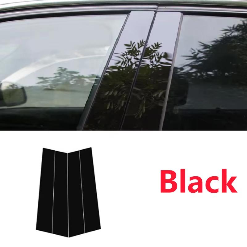 

For Volkswagen VW Tiguan Accessories 2007~2016 2008 2009 5N MK1 4PCS Window Trim Covers B C Pillar Column Stickers Accessories чорний