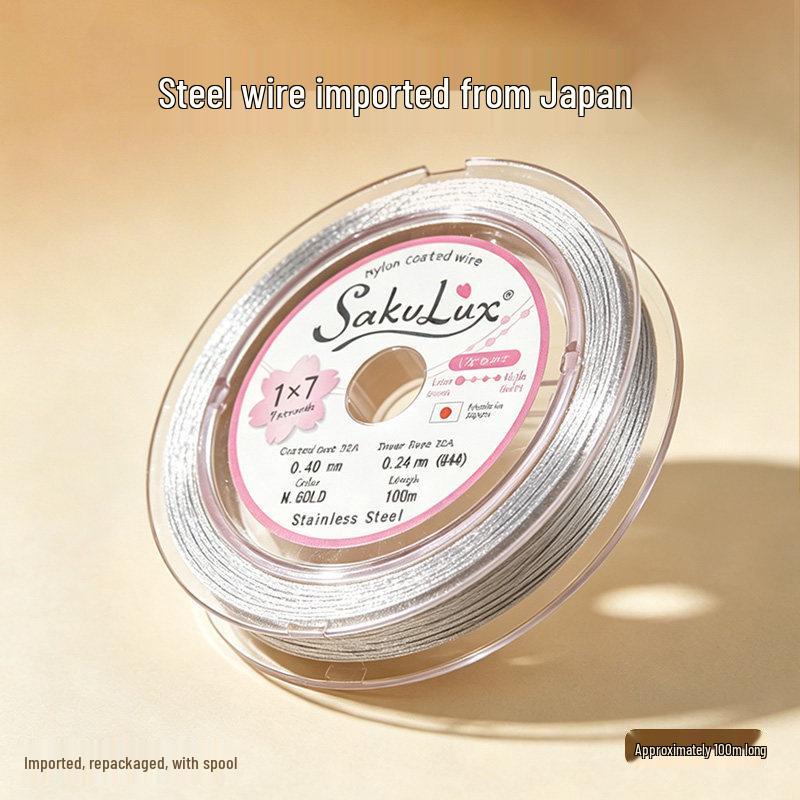Ultra-Fine Steel Wire & Soft Thread for Pearl Necklace and Bead Bracelet DIY