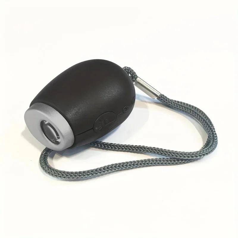 1pc LED Mini Portable Projection Clock Keychain with Digital Display Oval Plastic Alarm Clock
