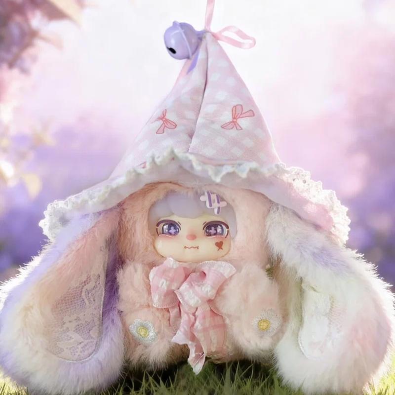 Loklki Waiting For Wind Collection Dream Magic Rabbit Plush Blind Box Cute Fluffy Bag Pendant Trendy Play Accessory For Bag