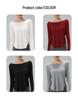 Women's One-Shoulder Yoga Cardigan T-Shirt, Body-Concealing, Casual Sportswear for Pilates.