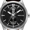 Watch STYLESHIFT Black Dial Leather Strap PEWGB0092601 [POLICE][Authentic] Men's