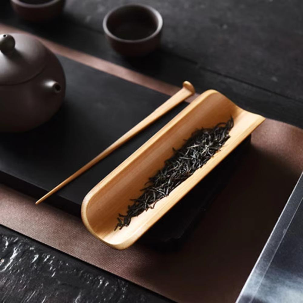 Natural Tea Ceremony Accessories Vintage Tea Needle Cha Ze Bamboo Tea Scoop  office