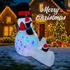 6.8FT LED Inflatable Xmas Yard Decor Snowman Penguins Christmas Toy Gift Outdoor Home Decoration Ornament Festive Supplies Decor