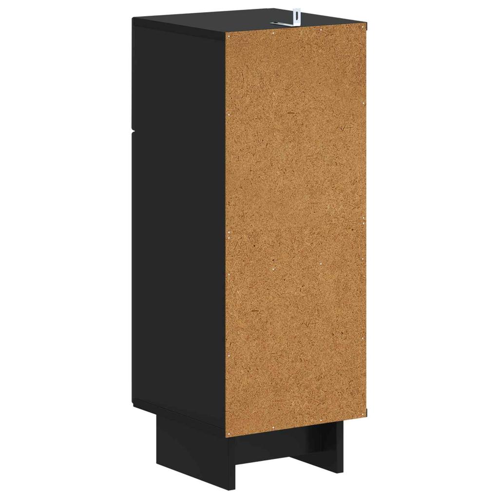 Bathroom Storage Cabinet EDE Black 30 X 31 X 80 Cm