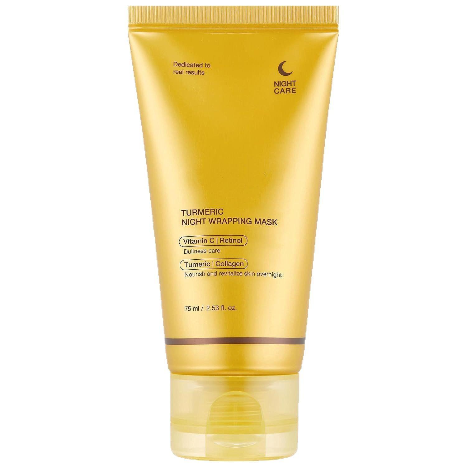 TK Kurkuma Kollagen Feuchtigkeitsspendende Peel-Off-Maske mit Pflanzenextrakt zur Tiefenreinigung beige