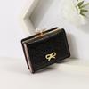 Korean Style Women's Tri-fold Wallet - Cute Cartoon Butterfly Card Holder