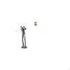 Modern Golfing Resin Figurine Sculpture for Golf Lover Shelf Tabletop Ornament Farmhouse Bedroom