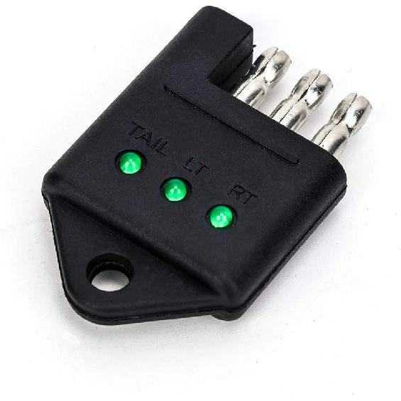 TIROL 4 Pin Trailer Tester Connector Trailer Wiring Tester 4-Pin Straight Trailer Light Wire Circuit Tester Car Accessories