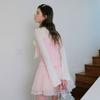 CEST MOIDEW Cest_Ribbon Shirring Long Sleeve Top