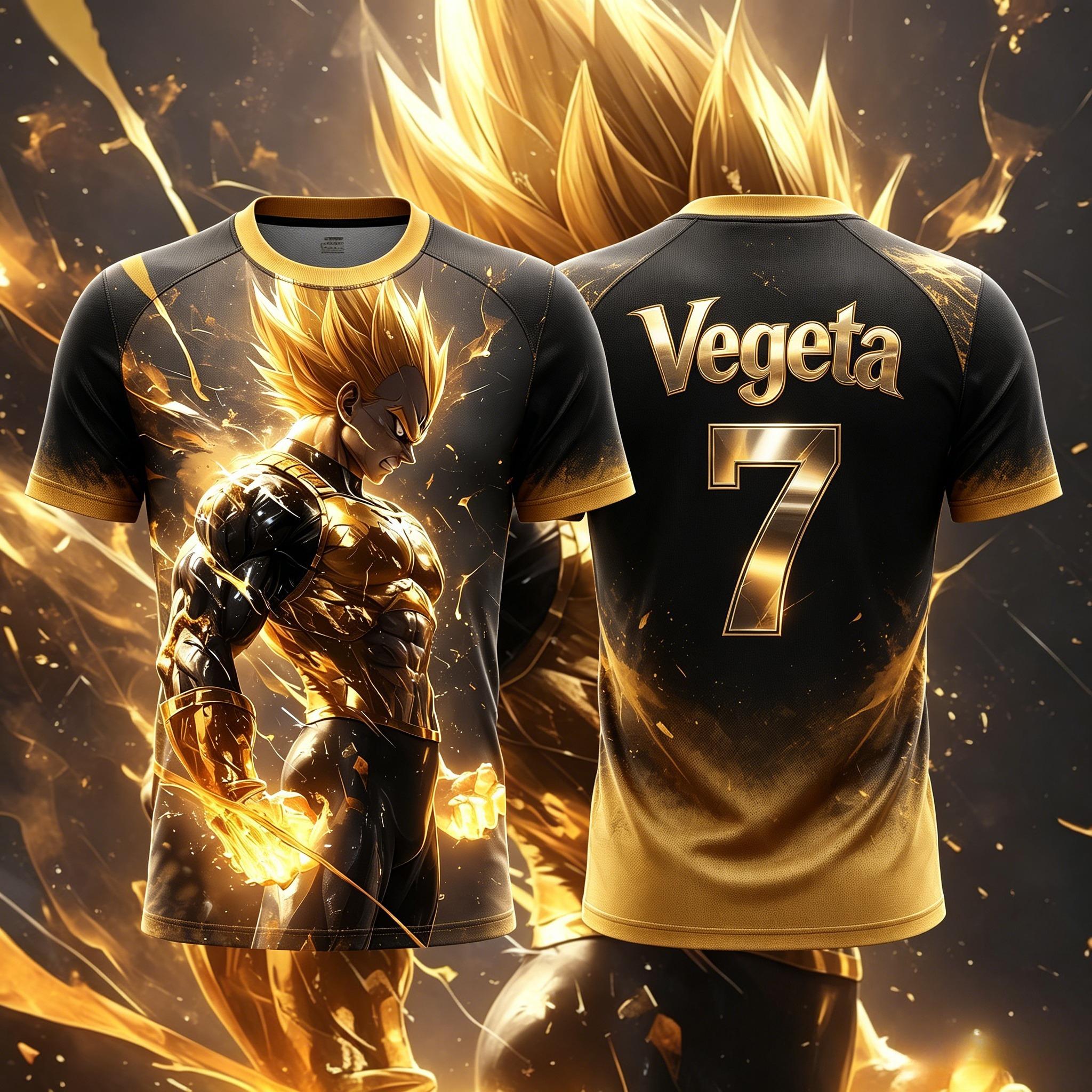 Adult Men s Dragon Ball NO.10/7 Vegeta 3D Printed Football Jersey T-Shirt Kids Anime T-Shirt Special Kids Jersey Y2k 4XL