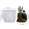 Planter Silicone Mold Flower Pot Concrete Mold Bird Tree Statue Cement Gypsum Mold Flower Vases Epoxy Casting Mold