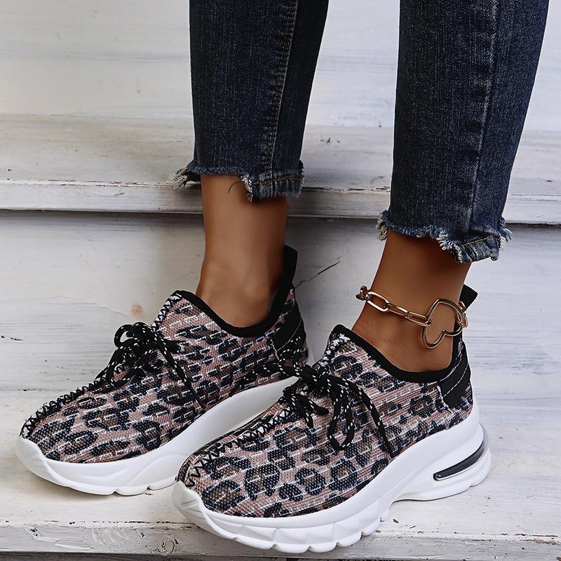 Nuevos zapatos de mujer estampados de leopardo de gran tamaño zapatos  casuales europeos y estadounidenses zapatos deportivos para mujer comprar a  buen precio — entrega gratuita, reseñas reales con fotos — Joom