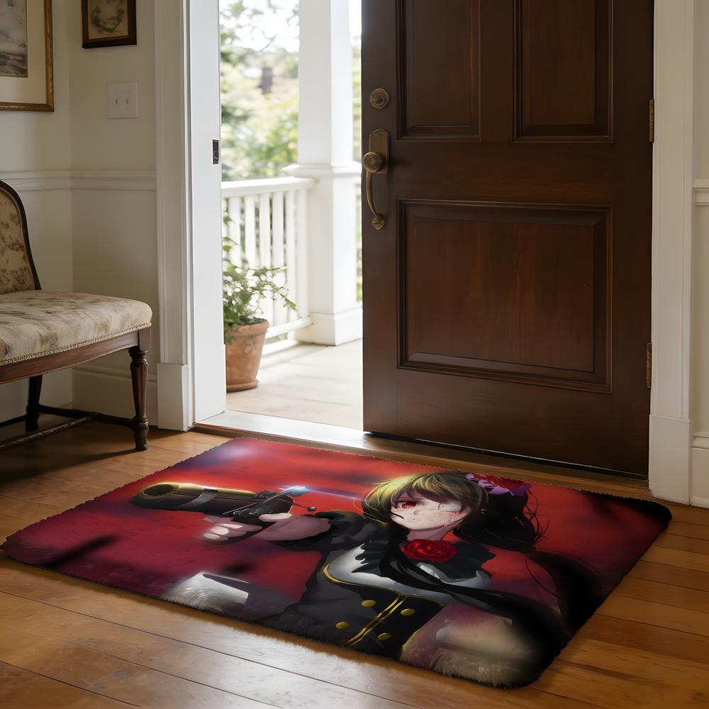 NNahida GGenshin IImpact Anime Game Floor Mat Soft Flannel Absorbent Mat Non-Slip Rug Home Bedroom Bathroom