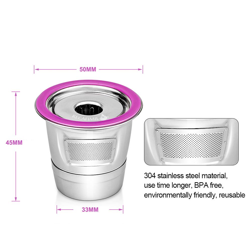 Buy RECAFIMIL Stainless Steel Reusable Refillable Coffee Capsules