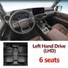 LHD For Toyota Land Cruiser Prado J250 250 2024 2025 2026 Car Floor Mat Anti-dirty Foot Tray Liner Carpet Interior Accessories
