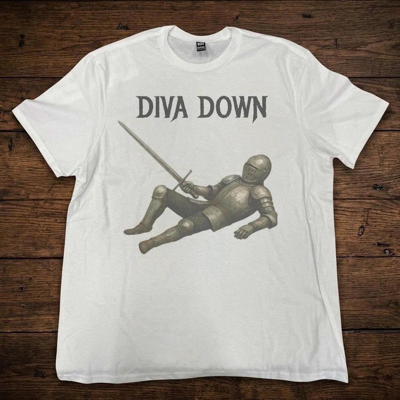 Diva down funny nedieval knight tshirt, vintage tshirt Unisex T-Shirt XL