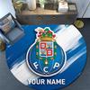 Custom Name Futebol Clube Do Porto2 Round Area Rug,Carpet Rug for Living Room Bedroom Sofa Playroom Decor,Non-slip Floor Mat