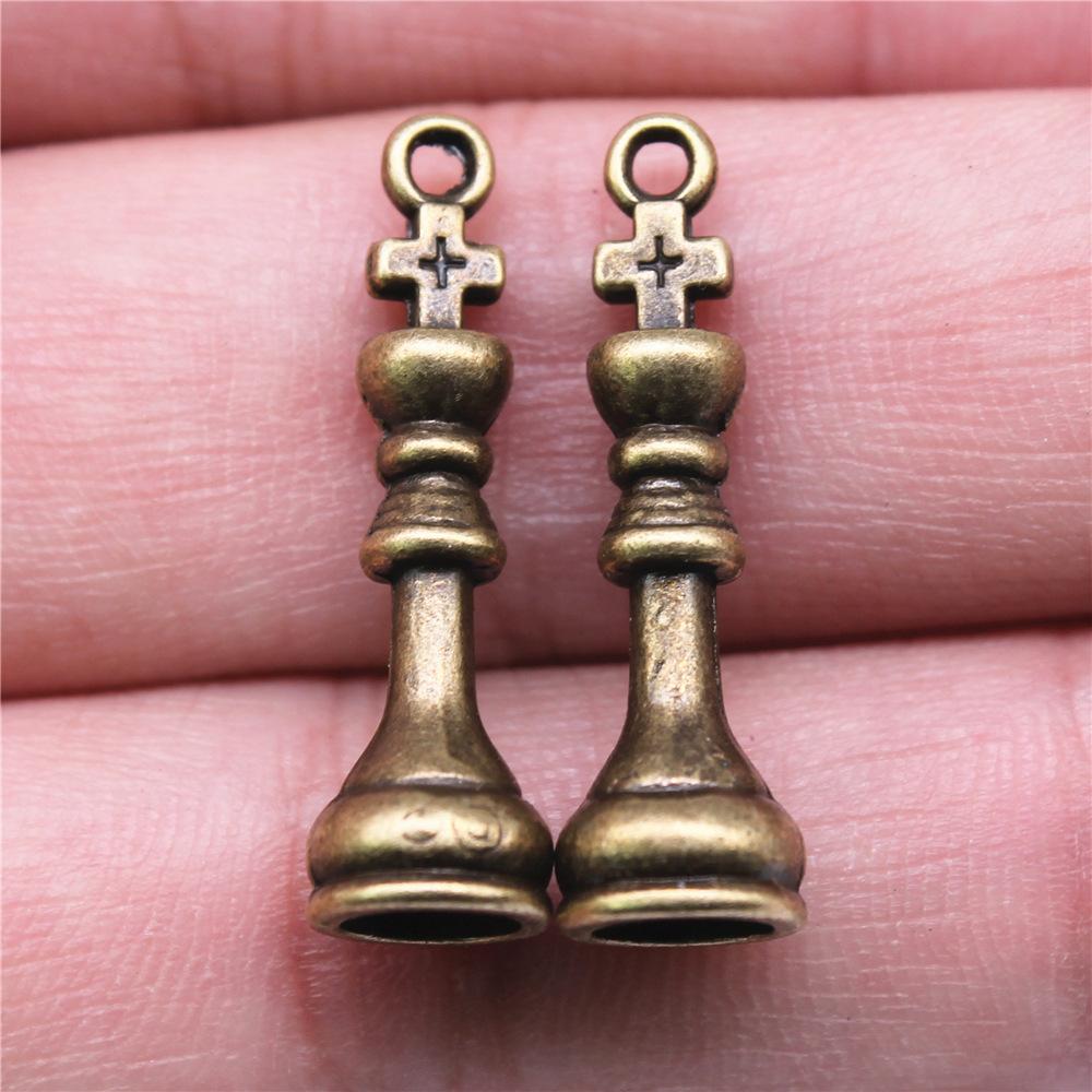 12pcs Chess Charms For Jewelry Making Zinc Alloy Chess Pendant Charms For DIY Fashion Jewelry Charms Making