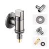 Brass 3-way Filling Angle Valve Wall Mount One Into Two Out Water Toilet Faucet Bidet Sprayer for Bathroom Accessories