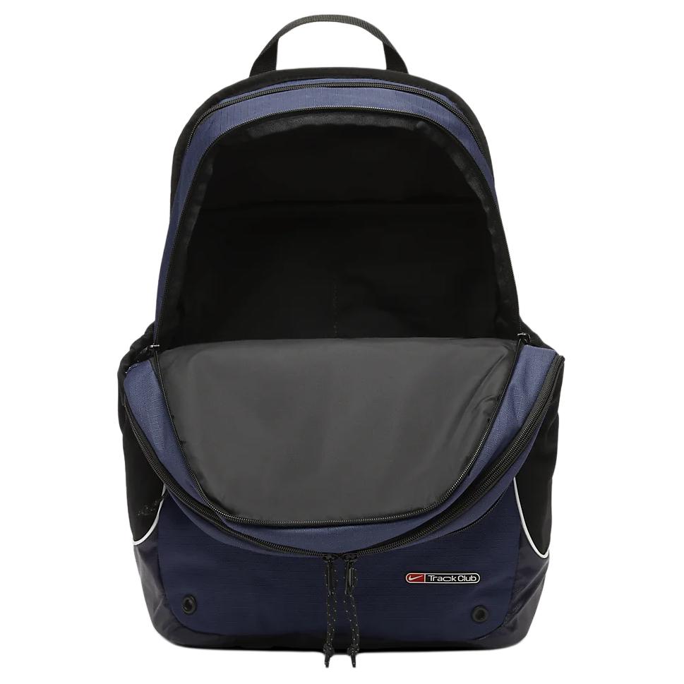 Nike Fabric Backpack Regular Unisex Deep Navy Blue & Black & Mountain White Casual HF9418-427