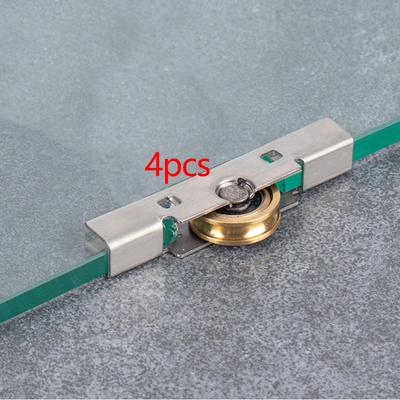 4 Pieces Sliding Glass Door Roller Doors 8mm Stainless Steel Hardware