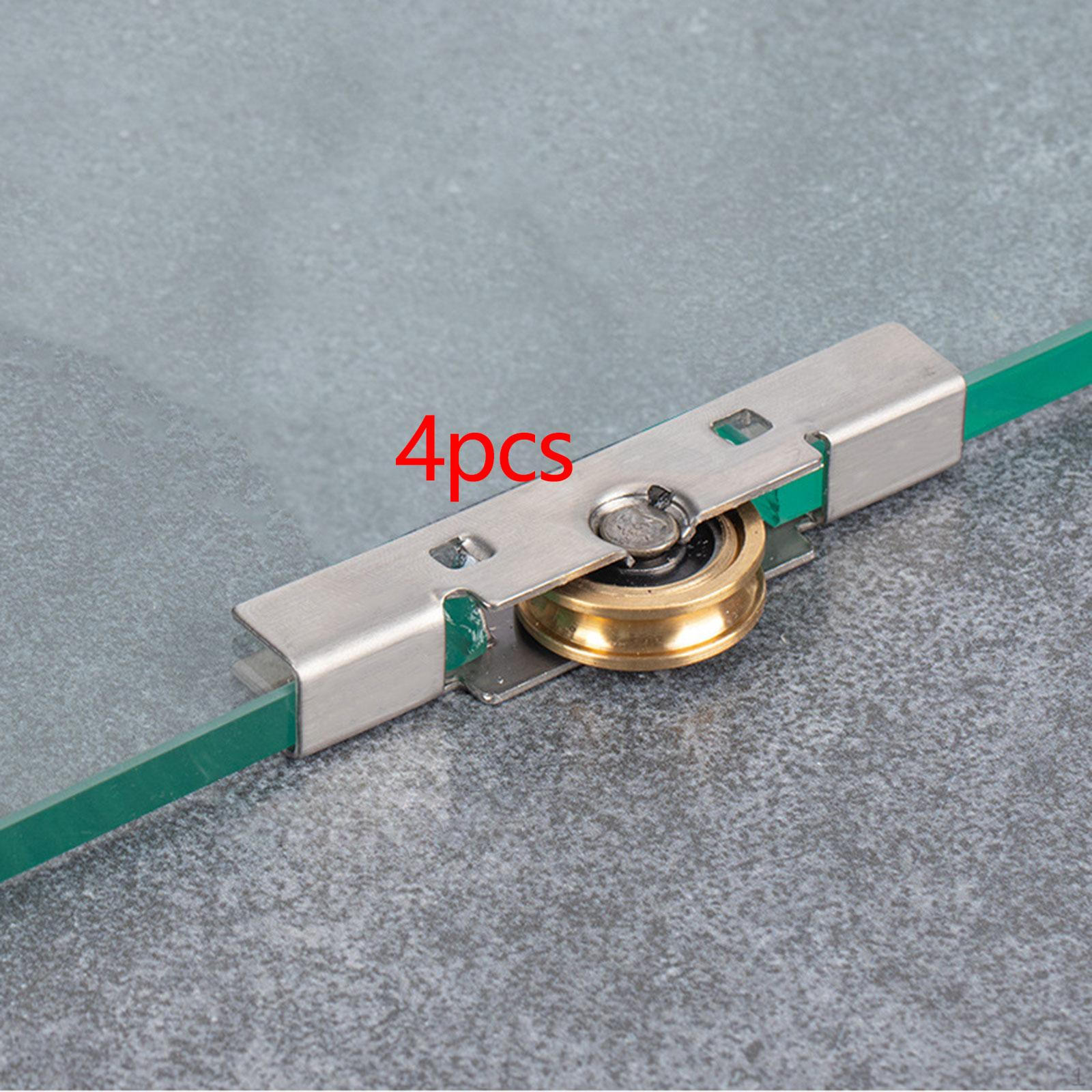 

4 Pieces Sliding Glass Door Roller Doors 8mm Stainless Steel Hardware
