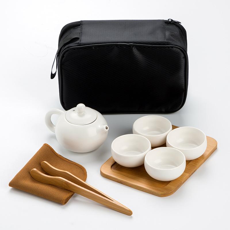 Portable One Pot Four Cups Dehua Dingyao Tea Set Will Sell Gifts Ceramic Travel Tea Set