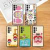 Cute C-Crybaby Doll Phone Case For Samsung Galaxy S25 S24 S22 S23 Ultra S21 S20 Plus 5G Frosted Non-Slip Full Cover Soft Case
