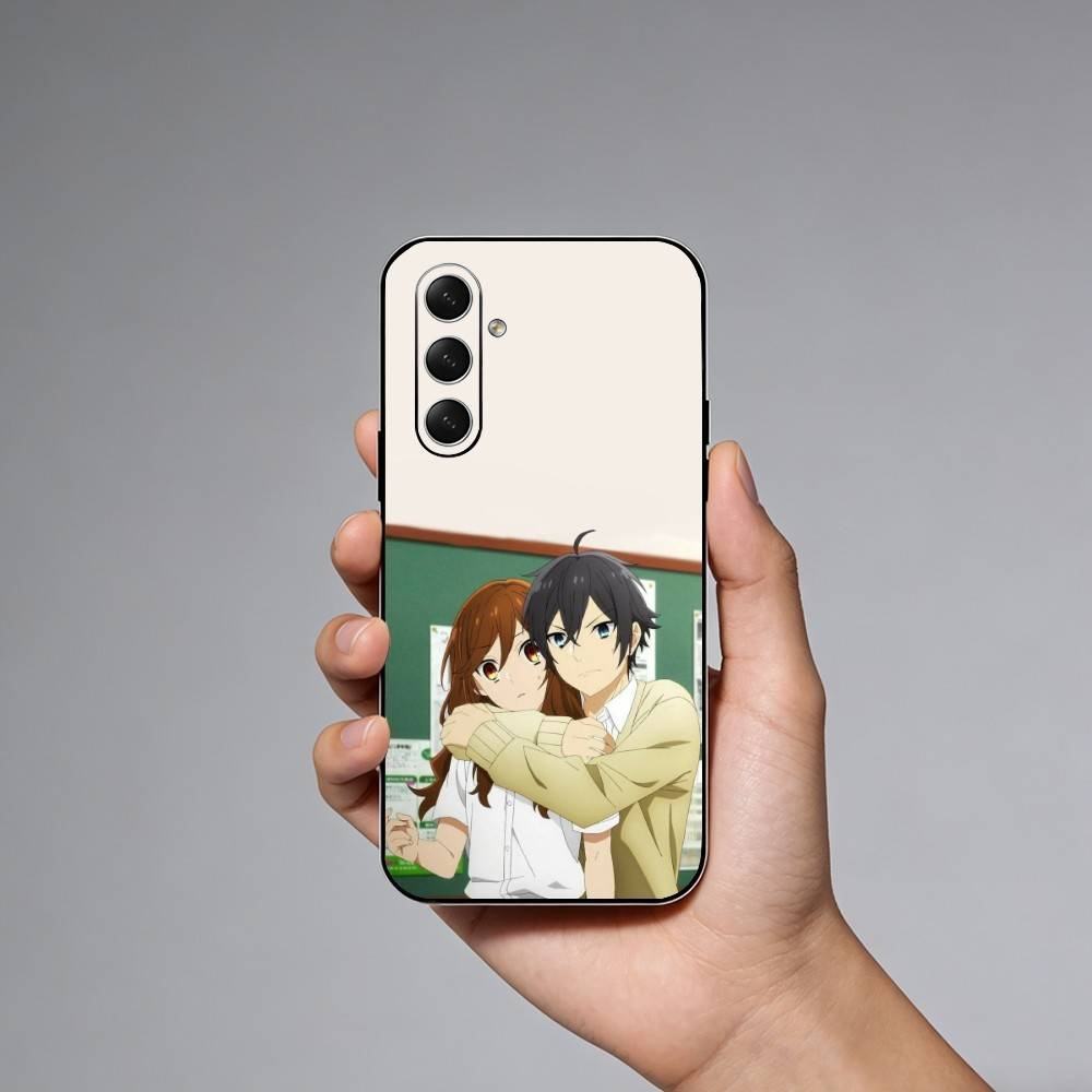 Anime H-Horimiya Phone Case For Samsung Galaxy A73,A21s,A22,A31,A52,A53,A71,A41Soft Black Shell