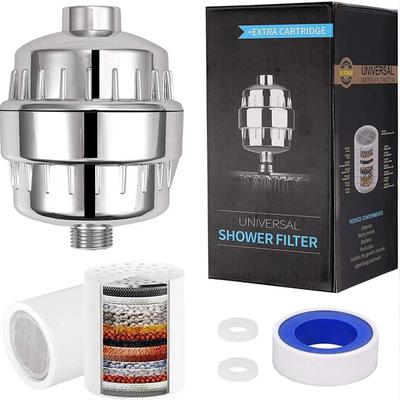 15-20 Stages High Output Shower Water Filter To Remove Chlorine Fluoride Heavy Metals Filtered Soften Hard Water for Shower Head