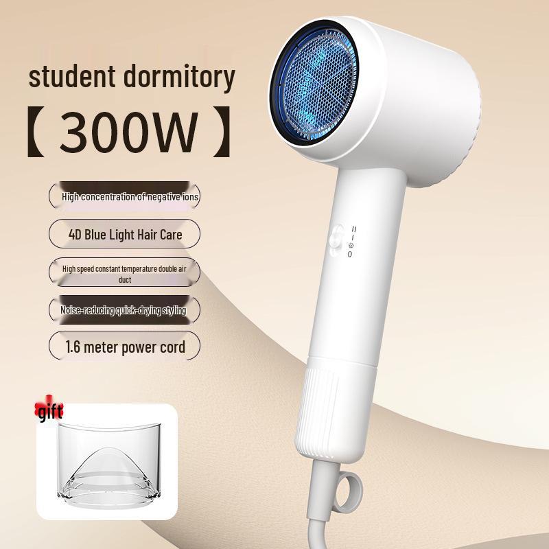 DEMSEN 800W Low Power Hair Dryer for Student Dorms, 300W Negative Ion Care, Quiet & Fast Drying
