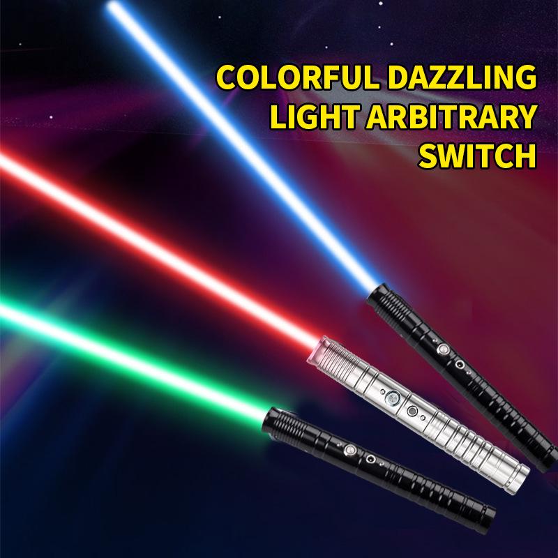 Popular Cross-Border Metal Lightsaber Toy - Glowing Stick Sword for Kids' Gifts and Street Stalls.