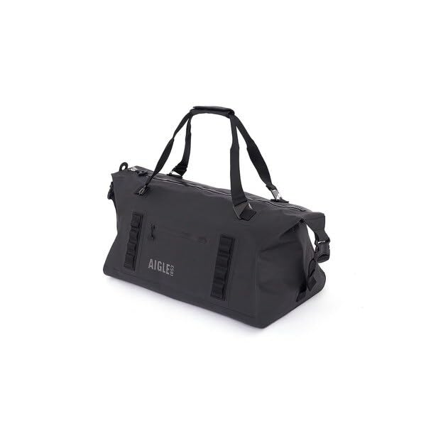 Aigle Official Waterproof Weekender Duffel ZNHBN66 Bag, 55L, Black,
