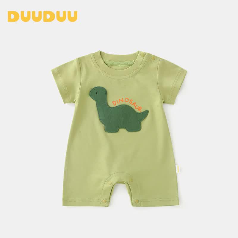 DUUDUU Baby Cartoon Short Sleeve Romper 90 зелёный