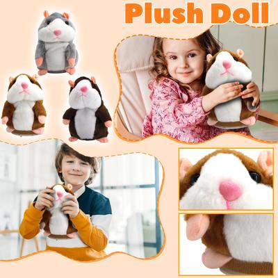 Sprechender Hamster Spielzeug, Wiederholt Was Sie Sagen, Nickendes & Aufnehmendes Interaktives Plüschtier, Stofftier Geschenk Für Kinder