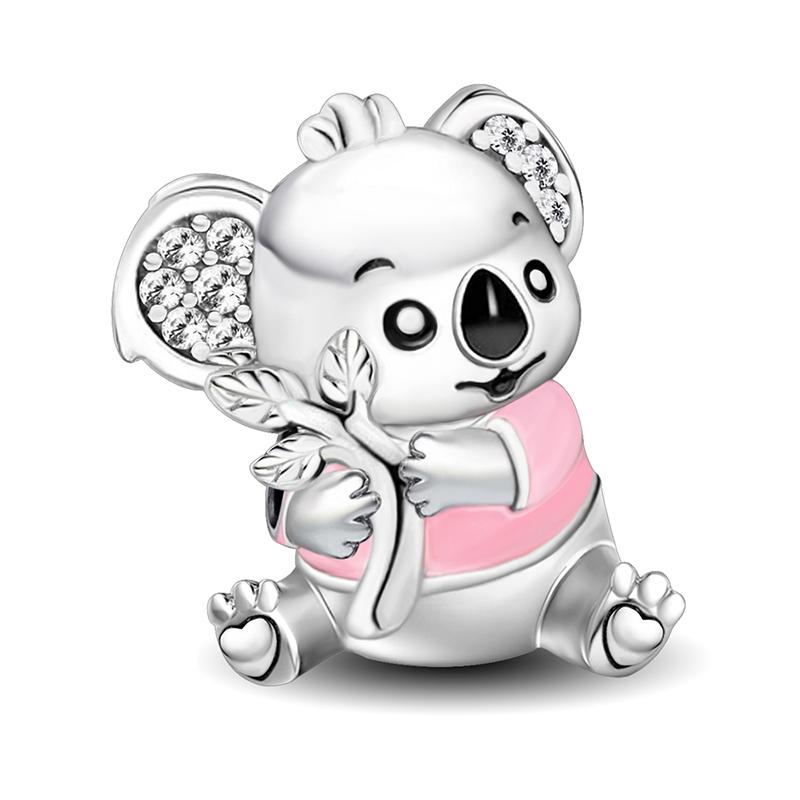 Copper Koala Girl Puppy Christmas Tree Love Heart Charm Pendant For Bracelets Diy Women'S High Quality Jewelry