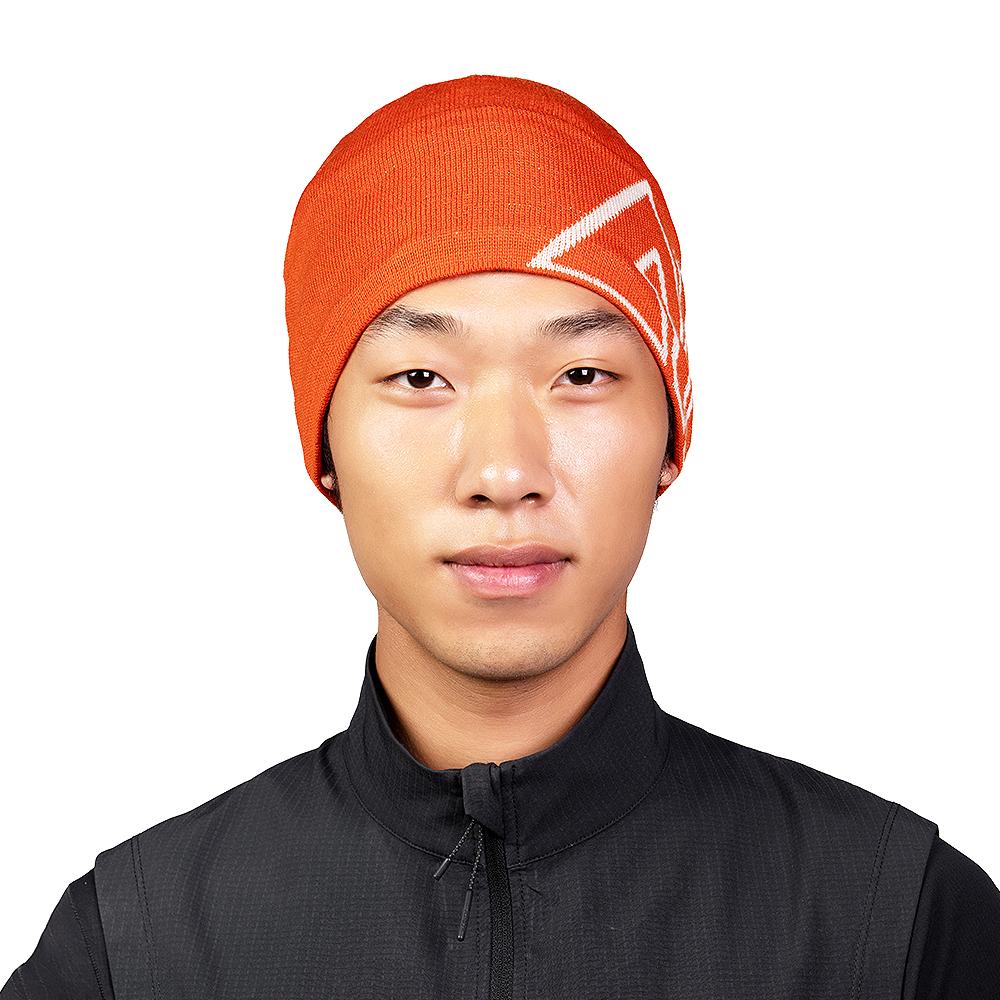 Oniji Clever C39 Orange Merino Wool Beanie
