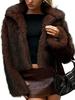 Mink Artificial Fur Imitation Fur Jacket Versatile European And American Women'S Fluffy Winter Jacket Lapel
