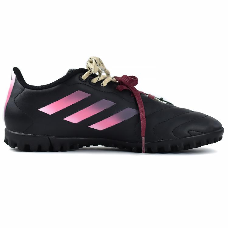 Adidas GOLETTO 8 TF Turf Soft Ground Firm Ground Abrasion Resistant Soccer Shoes Unisex Black Pink HP3063(Team96-)