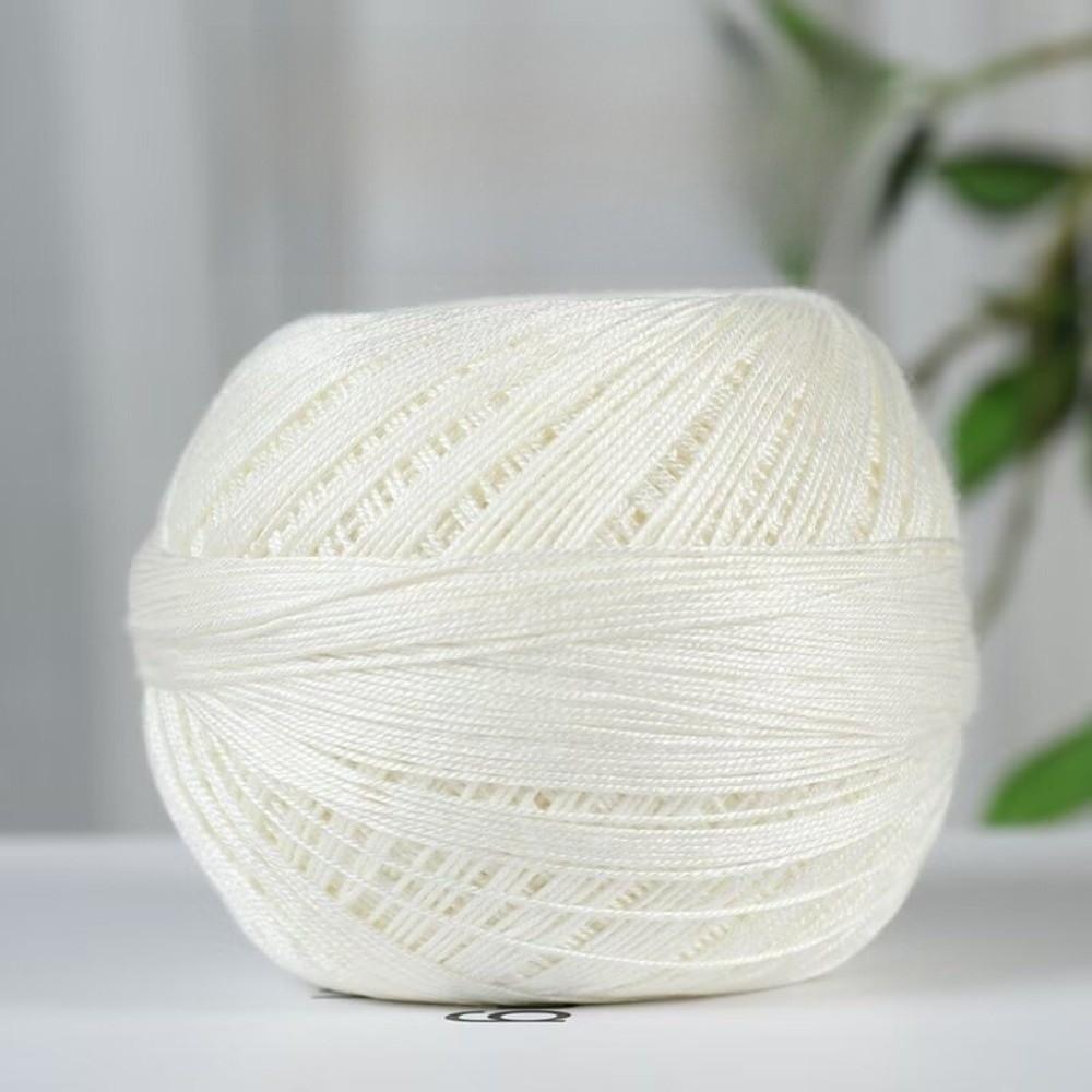 Soft Lace Yarn Bundle Solid Color Crochet Thread Yarn Premium Mercerized Yarn for DIY Knit