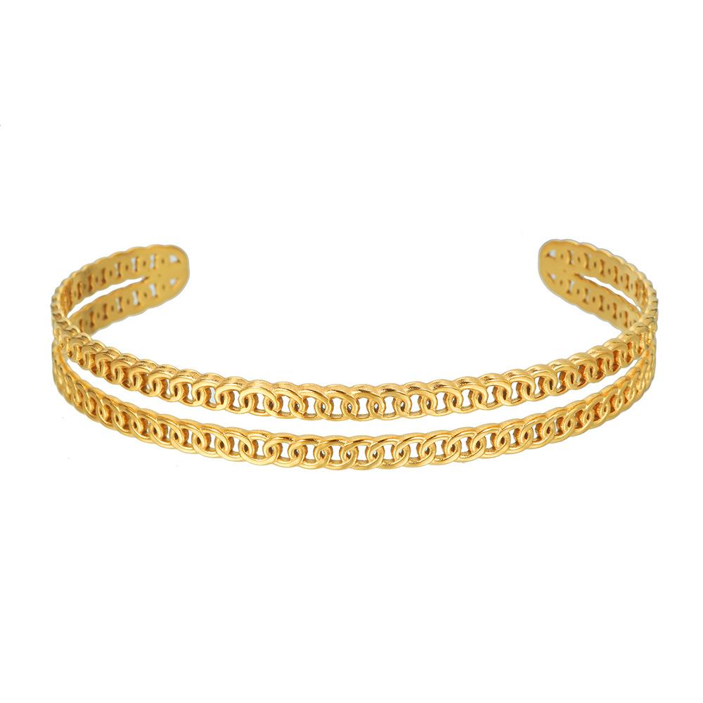 

JYL TS Bracelet Open Hollow Bangle-Invites New Luck & Releases Stagnant Energy ZJ9334 колір візантії