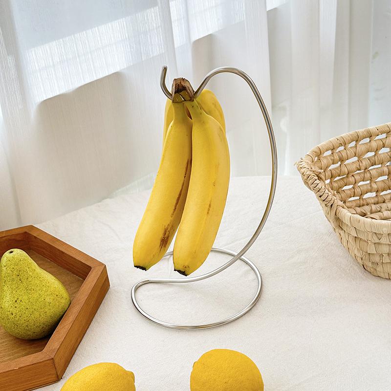 Creative Fruit Basket Storage Rack Fruit Tray Living Room Desktop Banana Hook Rack Simple Storage